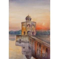 Mudeeha Ali, 10 x 14 Inch, Water Color On Paper, AC-MALI-004